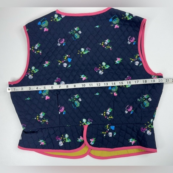 NWT Batsheva Bell Button Quilted Shell Love Letters Vest Womens Size 12 - Picture 13 of 16
